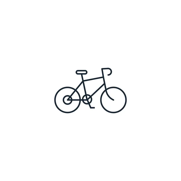 骑自行车的创意图标。 来自体育偶像系列。 被隔离了 — 图库矢量图片