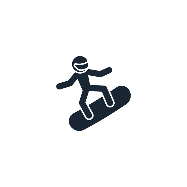 Snowboard icono creativo. De la colección de iconos Sport. Aislado — Archivo Imágenes Vectoriales