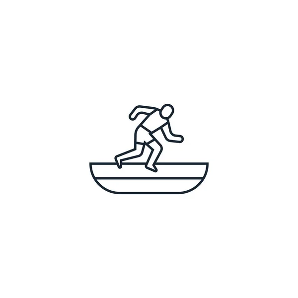 Icono creativo de atletismo. De la colección de iconos Sport. Aislado — Vector de stock