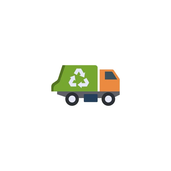 Garbage truck creative icon. From Recycling icons collection — Stock Vector