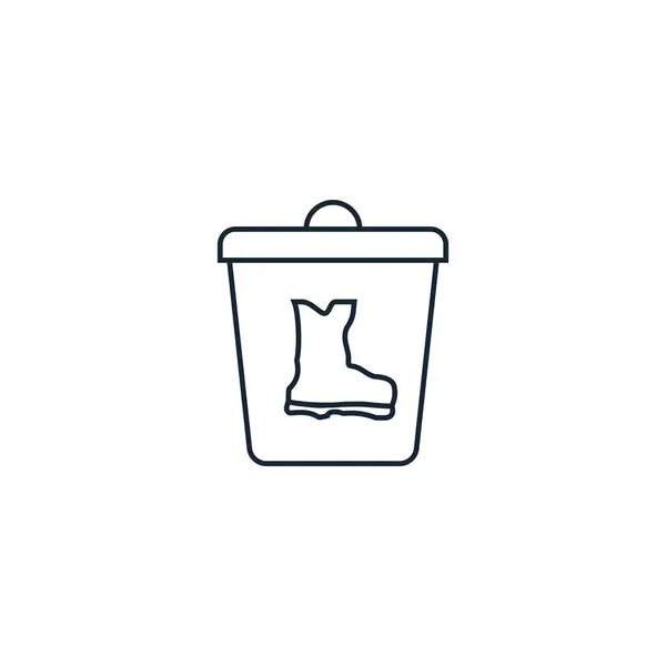 kauçuk çöp yaratıcı ikonu. Geri Dönüşüm simgeleri koleksiyonundan