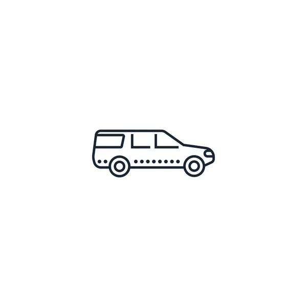 Icona creativa station wagon. Dalla collezione di icone Transport — Vettoriale Stock