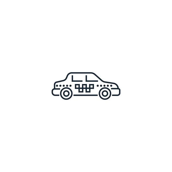 Taxi kreativní ikona. Ze sbírky ikon Cestování. Izolované — Stockový vektor