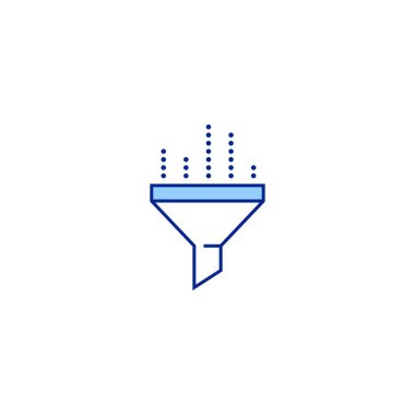 Filtre yaratıcı simge. Analitik araştırma simgeleri koleksiyonundan