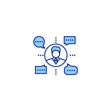 Takım lideri yaratıcı ikon. İş simgeleri koleksiyonundan