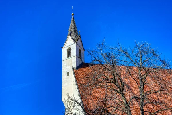 Detalhe Uma Igreja Vipiteno Alto Adige Itália — Fotografia de Stock