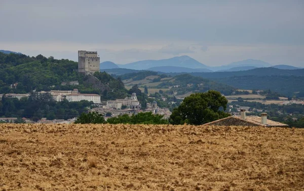 Kleine Heuvel Domineert Controleert Oude Toren Vallei — Stockfoto