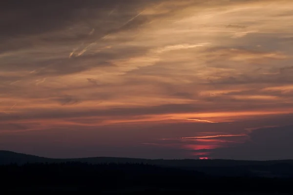 Bloody sunset Background — Stock Photo, Image