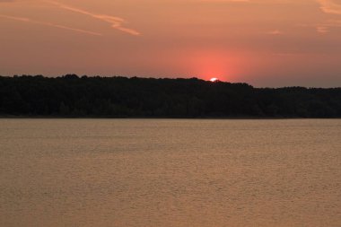 sunrise güzel yaz gölde