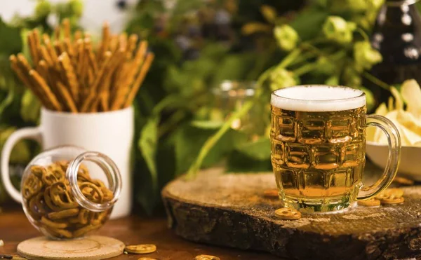 Lúpulo y cerveza — Foto de Stock
