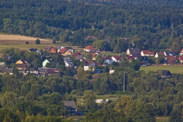 Jelenia Góra widziana z góry — Zdjęcie stockowe