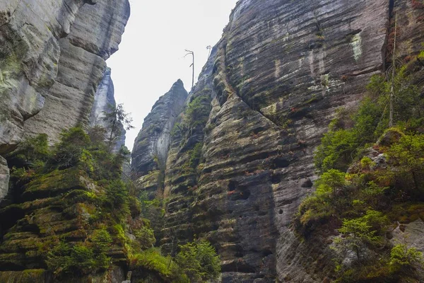 Parco Nazionale della Repubblica Ceca Teplice rocce. Rock Town . — Foto Stock