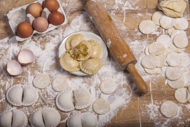 Pierogis - köfte yapma