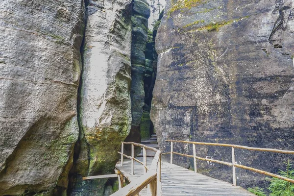 Parque Nacional da República Checa Teplice rocks. Cidade do Rock . — Fotografia de Stock