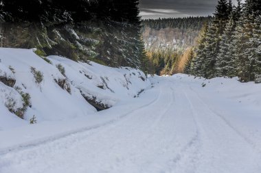 Kış harikalar diyarı güzel sahne
