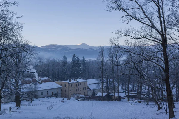 País das Maravilhas de Inverno cenário bonito — Fotografia de Stock