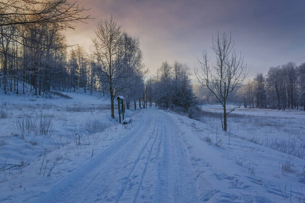 Winter wonderland beautiful scenery