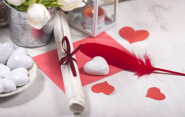 Hintergrund zum Valentinstag — Stockfoto