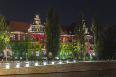 Wroclaw bölgesindeki gece, Polonya