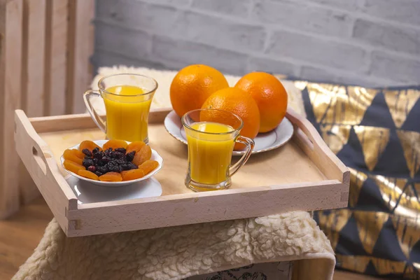 Здоровий сніданок з фруктами — стокове фото