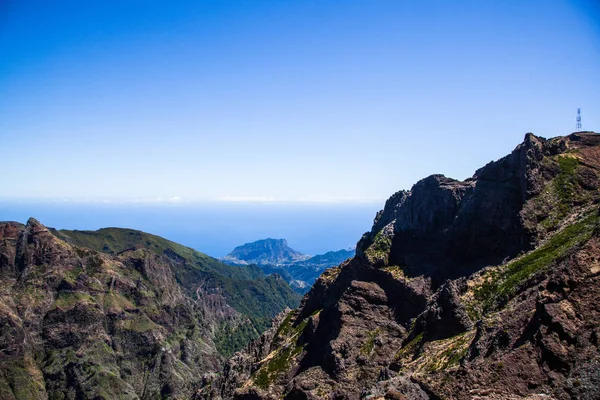 Arieiro Csúcstalálkozója Madeira Sziget — Stock Fotó