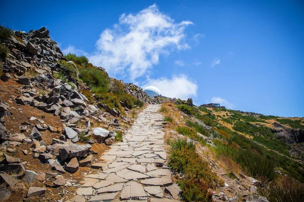 Paved Hiking Path Pico Arieiro Madeira Island Portugal — ストック写真