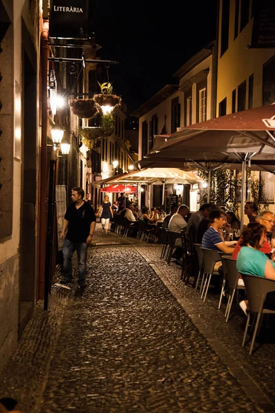 Funchal Street Ostrov Madeira — Stock fotografie