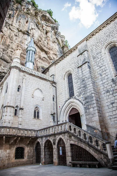 Menara Suaka Rocamadour Lot Perancis — Stok Foto