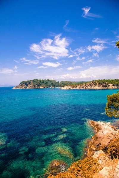 Französische Riviera Küste Bei Bormes Les Mimosas Var France — Stockfoto
