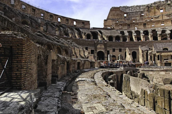 Rome Italië Aout 2015 Binnenkant Van Het Colosseum — Stockfoto