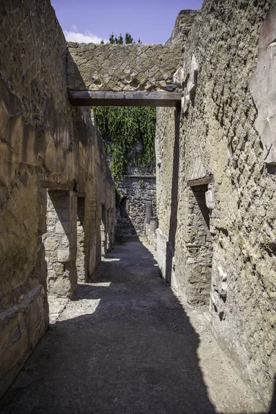Ruin Villa Ancient Roman City Herculaneum Campania Italy — Stock Photo, Image
