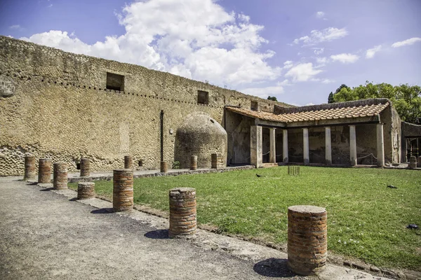 Ruin Stad Den Antika Romerska Staden Herculaneum Kampanien Italien — Stockfoto