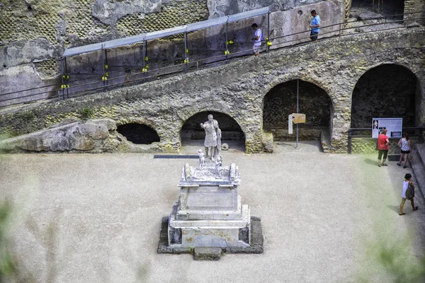 Statue Marco Nonio Balbo Herculaneum Campania Naples Italy — Stock Photo, Image