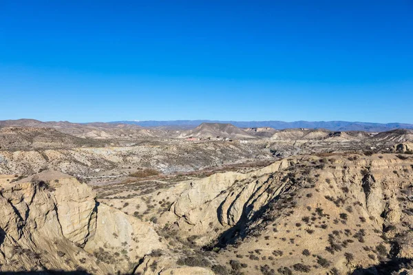 Utsikt Över Öknen Tabernas Almería Provinsen Spanien — Stockfoto