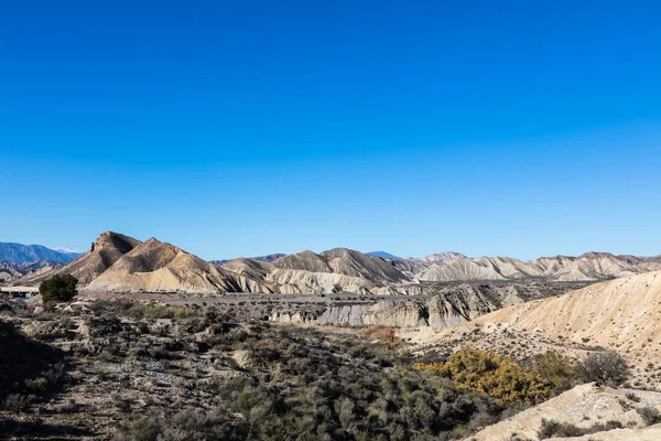 Utsikt Över Öknen Tabernas Almería Provinsen Spanien — Stockfoto