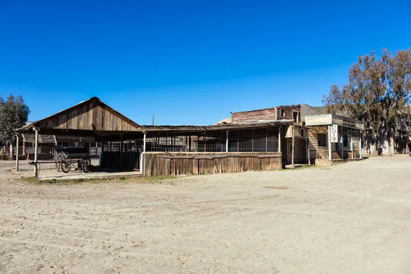 Fort Bravo Texas Hollywood Western Stílusú Vidámpark Almeria Tartományban Spanyolország — Stock Fotó