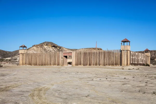 Fort Bravo Texas Hollywood Western Style Theme Park Province Almeria — Stock Photo, Image