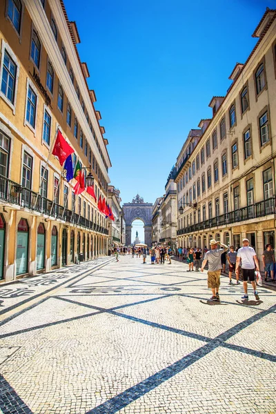 Garrett Street Lisbon Portugal — стокове фото