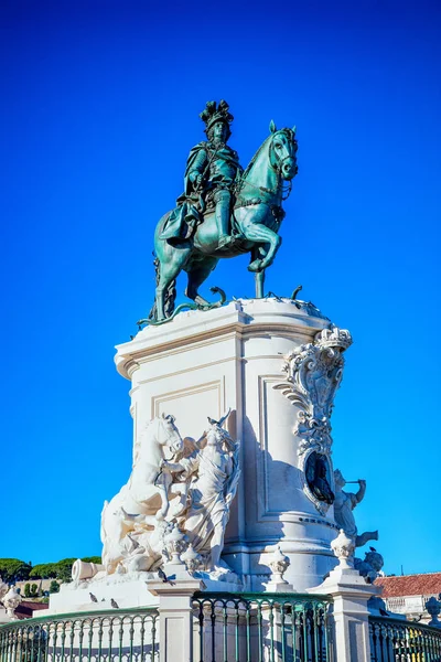 Joseph 1雕像 葡萄牙里斯本Pembaline商业中心 — 图库照片