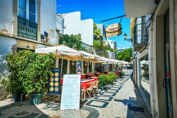Terraço Restaurante Vasco Gama Faro City Algarve Region Portugal — Fotografia de Stock