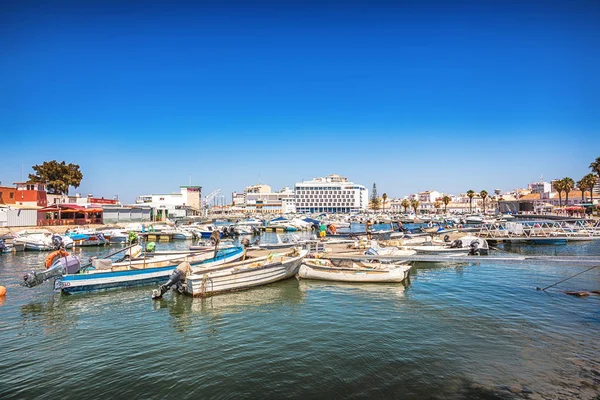 Hamnen Staden Faro Regionen Algarve Portugal — Stockfoto