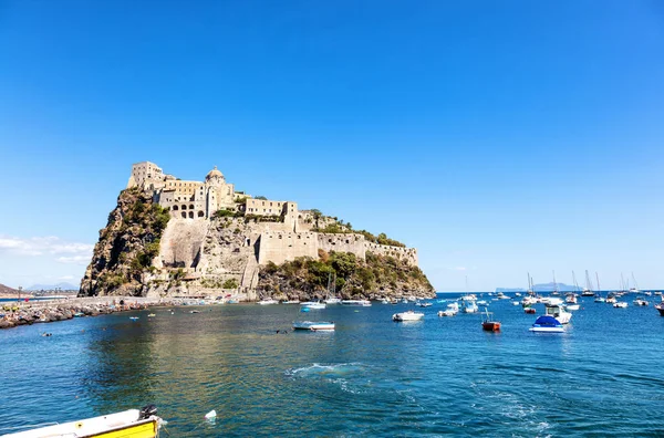 Castello Gli Aragonesi Monumento Storico Ischia Costruito Eroe Nel 474 — Foto Stock