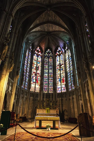 Septiembre 2016 Carcasona Languedoc Rosellón Aude Occitanie Francia Hotel Basílica — Foto de Stock