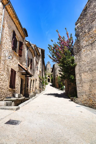 Central Street Bruniquel Village Tarn Midi Pyrnes Occitanie France — Stock Photo, Image