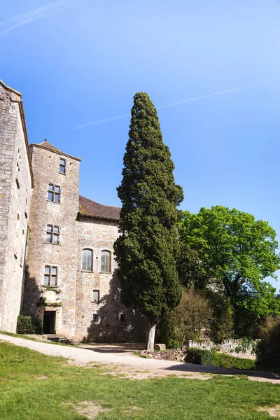 Bruniquel Castle Tarn Midi Pyrenees Occitanie France — стокове фото
