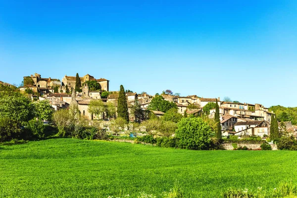 Village Bruniquel Tarn Midi Pyrenéerna Occitanie Frankrike — Stockfoto