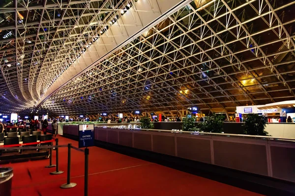Francie Paříž Října 2018 Interiér Letiště Paříž Charles Gaulle — Stock fotografie