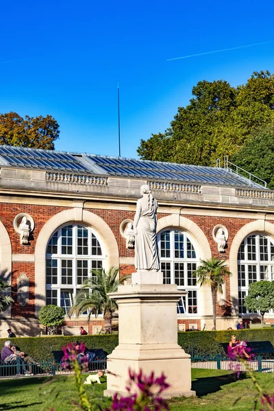 Franciaország Párizs 2018 Október Szobor Luxemburgi Palota Előtt — Stock Fotó