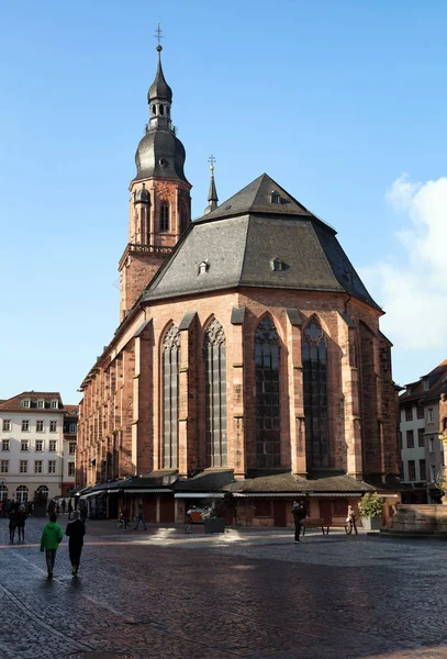 Heidelbergs Domkyrka Huvudstadsregionen Rhen Neckar Heidelberg Tyskland — Stockfoto