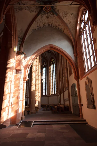 Interiér Heidelbergské Katedrály Metropolitní Oblast Rhine Neckar Heidelberg Německo — Stock fotografie